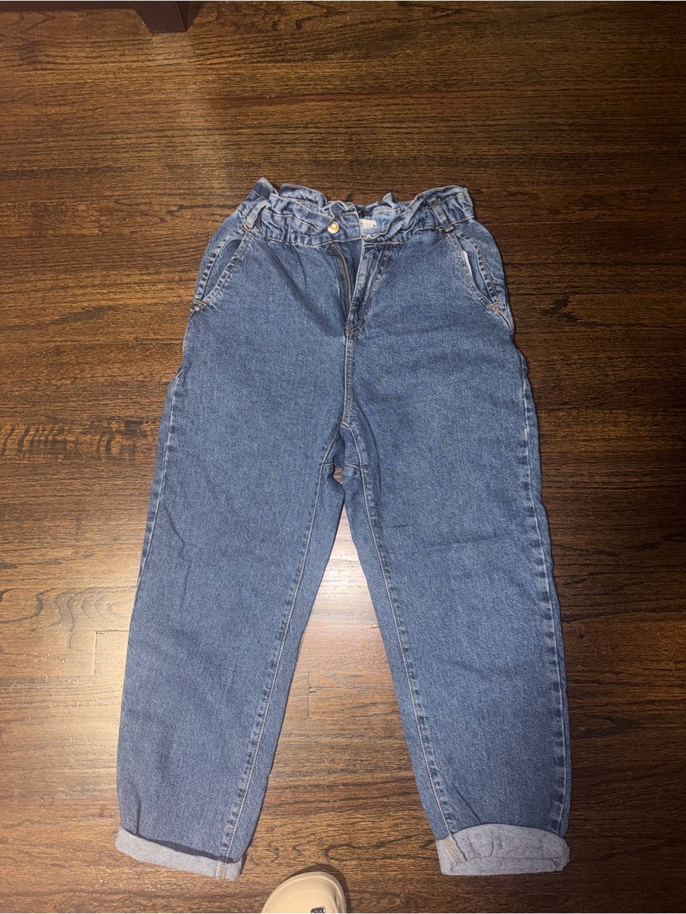 Zara Boyfriend Jeans in Blue Denim